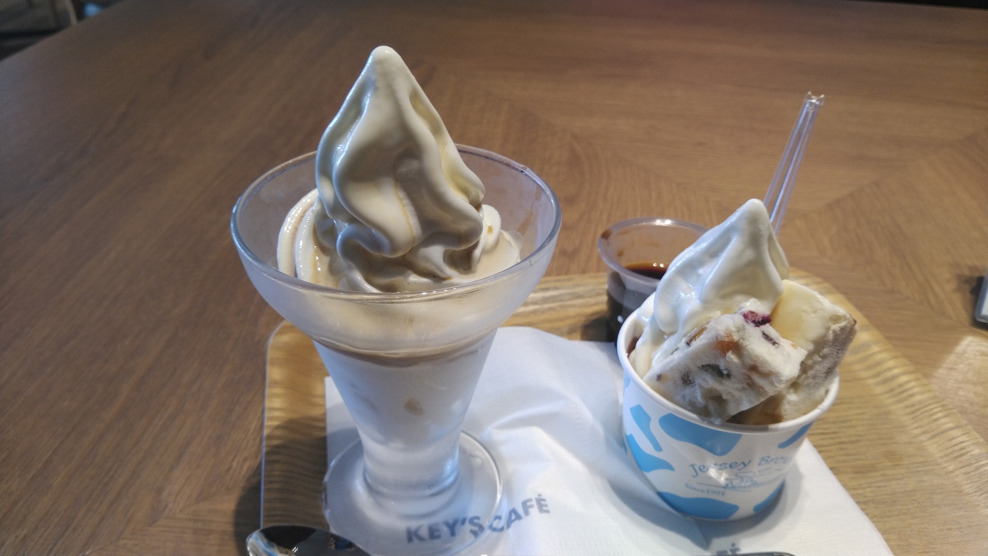 アフォガードとカッサータソフト